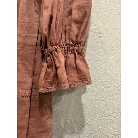 Reformation Dunes Mini Dress in Praline 100% Organic Cotton  Size 4 - Picture 7 of 9